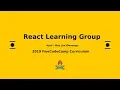 Front End Cert DAY 1 JSX Element React Study Group