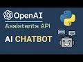 Create An AI Assistant Chatbot With RAG Capability With OpenAI Assistants API Python