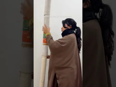 Biggest Canvas Painting Project ✨ Part 1 #ShivangiSah