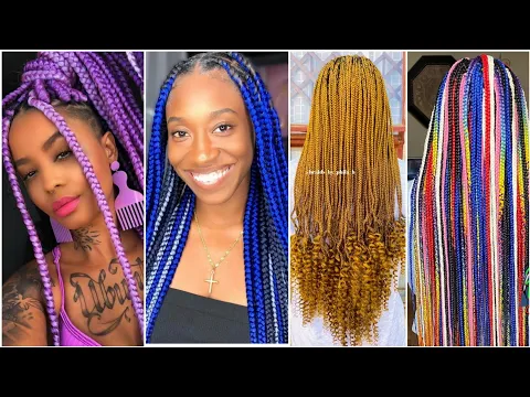 Download MP3 😍😍🦋Most Beautiful Colourful🦋 Braids Hairstyles Compilation: 2021 Next HairDo