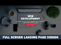 Creating a Full-Screen Landing Page with HTML CSS Flexbox
