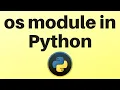 os module in python directory and file handling