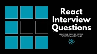 React Interview Questions Machine Coding Round