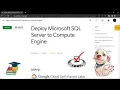 Deploy Microsoft SQL Server to Compute Engine GSP031 Solution