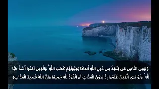 و ل و  ي ر ى ال  ذ ين  ظ ل م وا إ ذ  ي ر و ن  ال ع ذ اب  أ ن   ال ق و  ة  ل ل  ه  ج م يع ا  المنشاوي دندنها