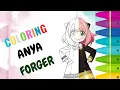 Anya FORGER Comes to Life Easy Coloring Tutorial for Beginners
