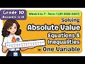 Grade 10 MATH Term 1 Week 6 - 7 Solving Absolute Value Equations Inequalities MATATAG Q1 Tagalog