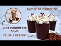 Hot Chocolate Truffle Cups Hot Chocolate Bombs Truffle Dessert