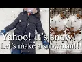 Yahoo It s snow Let s make a snowman Winter craft DIY