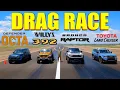 Too Close To Call Wrangler 392 vs Defender Octa vs Bronco Raptor vs Land Cruiser Drag Race
