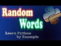 Python-Wise Random words example