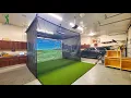 Retractable Golf Simulator Enclosure Golf Simulator in Garage