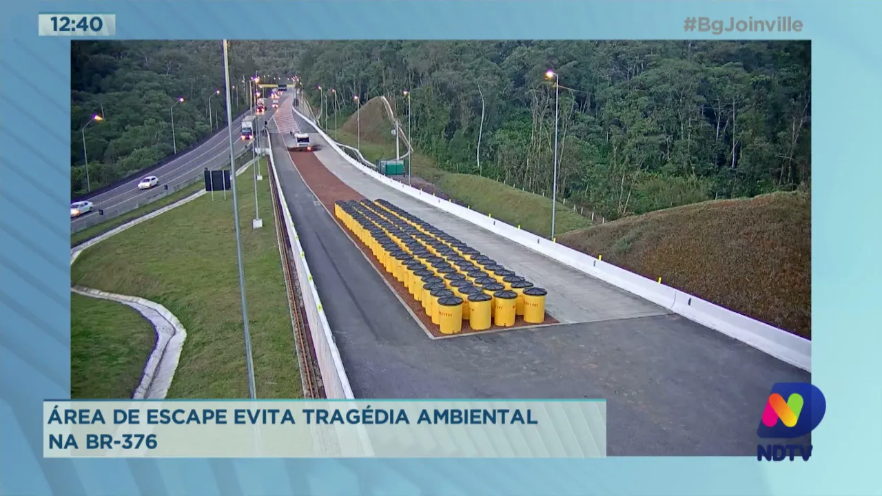 Área de escape evita tragédia ambiental na BR-376