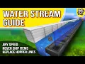 Water Stream Guide for Item Sorters Minecraft