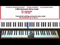 038 E Flat Harmonic Minor Scale