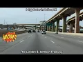 I-635 Outer in Dallas TX The Lyndon B Johnson Freeway - 4K
