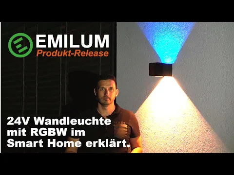 LED-Wandleuchte 24V, 10W, Tunable White, CRI90, IP54 – Produktvideo