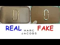 Real vs Fake Marc Jacobs camera bag How to spot fake Marc Jacobs snapshot bag