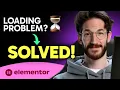 How to SOLVE ELEMENTOR LOADING PROBLEM in Elementor Step by Step