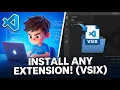 How to Download Any VSCode Extension VSIX File Install it Manually Using VSIX File in VSCode