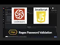5 kuy Regex Password Validation CodeWars JavaScript