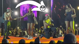 ruger brought the most beautiful girl in the gambia on stage and this happened