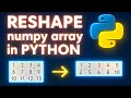 Reshape Numpy Array in Python