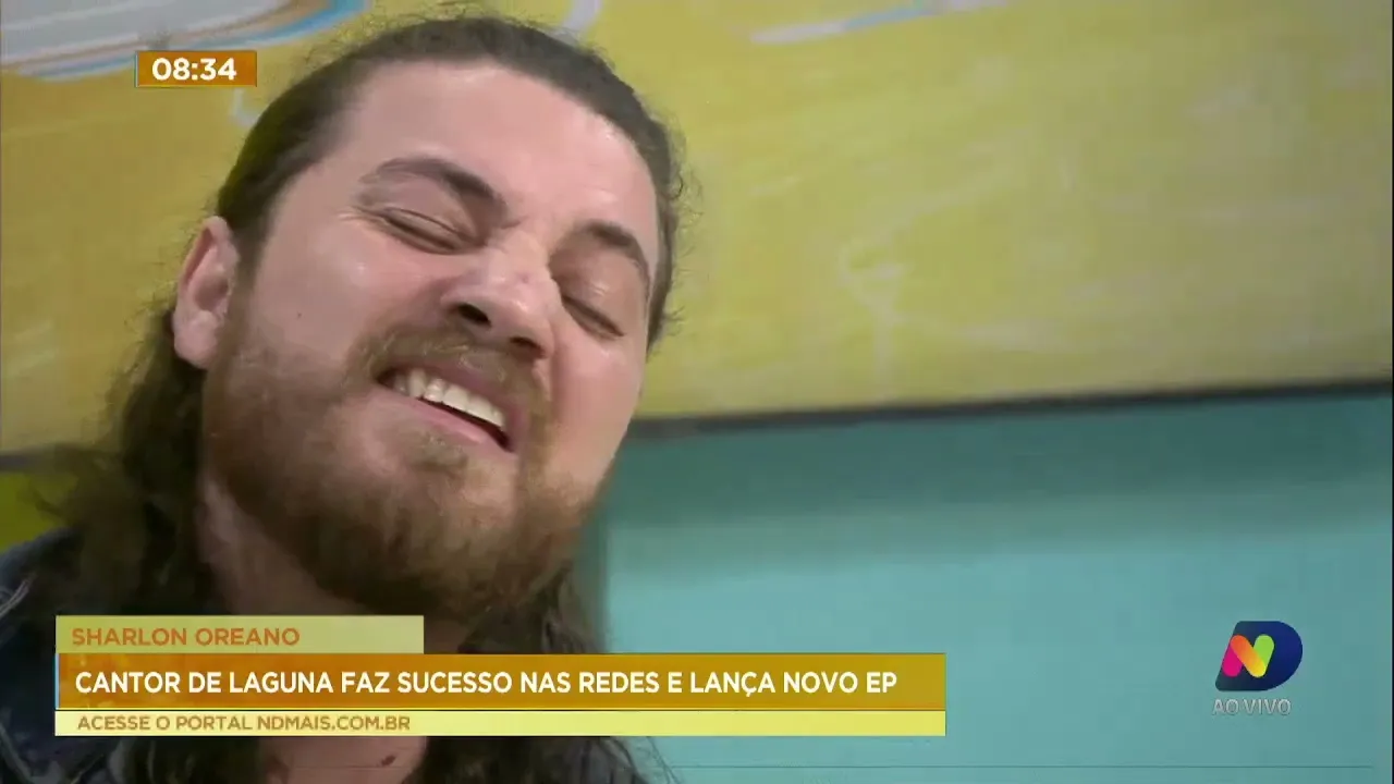Cantor de Laguna, Sharlon Oreano faz sucesso nas redes sociais e lança EP; confira