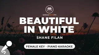 Download Beautiful In White - Shane Filan (Female Key - Piano Karaoke) MP3