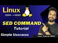 Linux SED Command SED Tutorial in Hindi Linux for Beginners