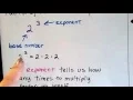 Algebra I 3a Using Exponents and Exponential Notation