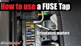 how to install a fuse tap correctly anthonyj350