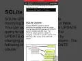 Sqlite insert delete update
