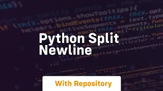 python split newline