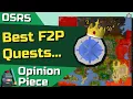 Top 5 Best F2P OSRS Quests