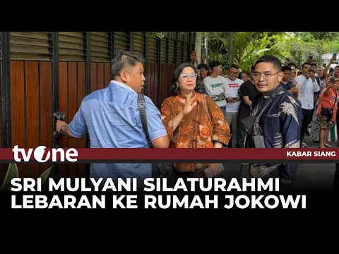Menkeu Sri Mulyani Silaturahmi ke Rumah Jokowi