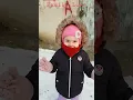 Lagu Fetiță de doi ani care se joacă cu zăpadă / Dragoste de familie / Păpușa Ana-Maria Vornicu #doll