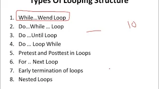 While Wend Loop Visual Basic Bsc-1