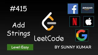 Add Strings Math Strings Simulation 415 LeetCode Day 09