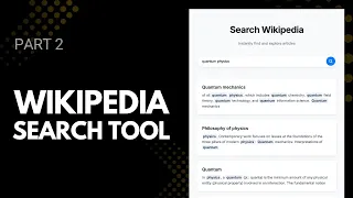 Create a Wikipedia Search Website with HTML CSS JavaScript - Step-by-Step Part 2