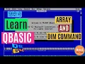 Array in QBASIC using DIM statement Hindi