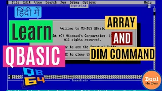 Array in QBASIC using DIM statement Hindi