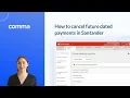 How to cancel future dated payments in Santander