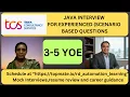 Java Interview Experience at TCS Real-Time Questions Answer