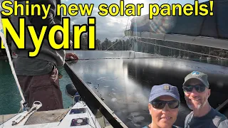 We did it – power achieved with our new panels in Nyrdi! (Sailing Dakini – Leave to Roam Ep. 43)