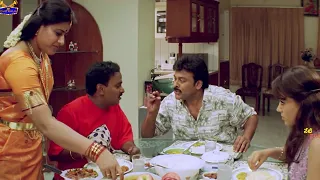 Venu Madhav & Chiranjeevi Movie Ultimate Food Scene | @netichitralu