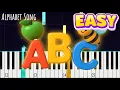 Alphabet Song ABC Song - Easy Piano Tutorial Happy Piano