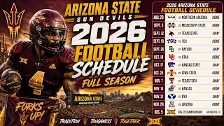 2026 Arizona State Sun Devils Football Schedule Big 12 Football