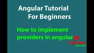 How to implement providers in angular Angular tutorial