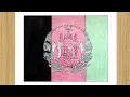 How to Draw Flag of Afghanistan Afghanistan Flag Drawing Afghanistan Ka Flag Drawing
